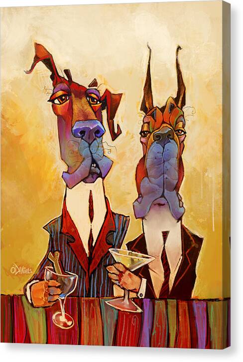 Bar Hounds - Canvas Print