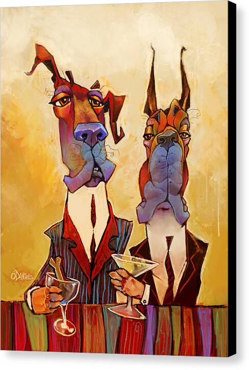 Bar Hounds - Canvas Print