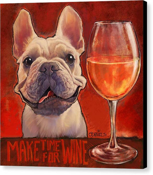 Make Time for Wine - Canvas Print
