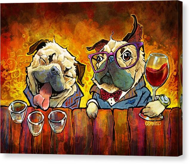 Pug Shots - Canvas Print