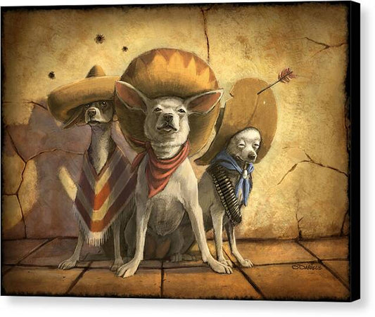 The Three Banditos - Canvas Print