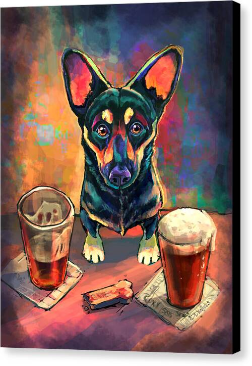Yappy Hour - Canvas Print