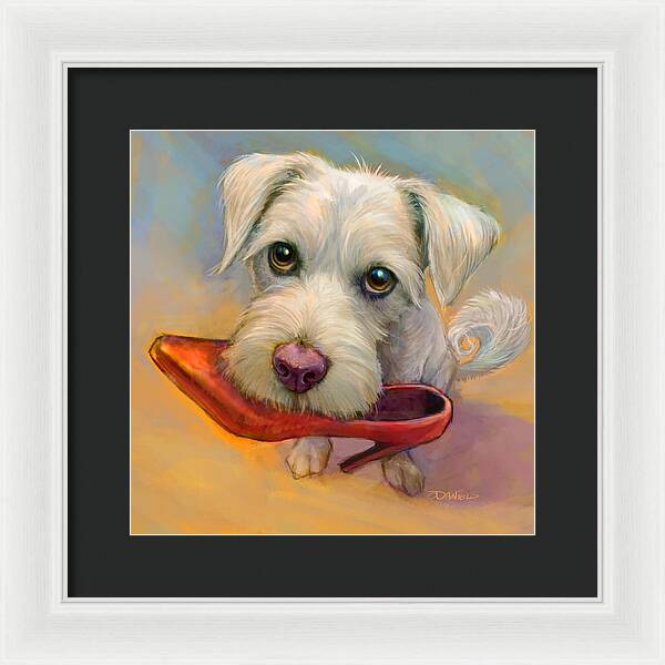 A Girls Best Friend - Framed Print