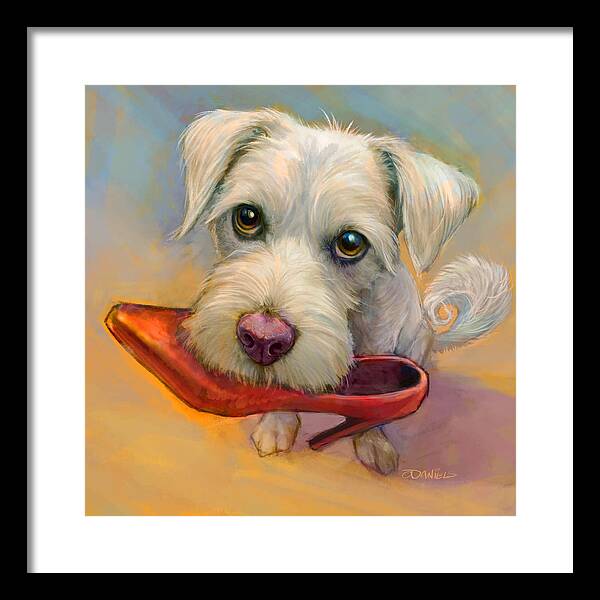 A Girls Best Friend - Framed Print