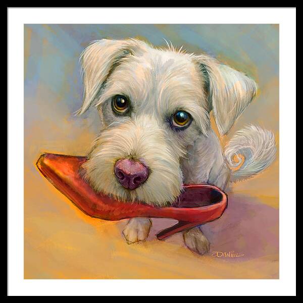 A Girls Best Friend - Framed Print