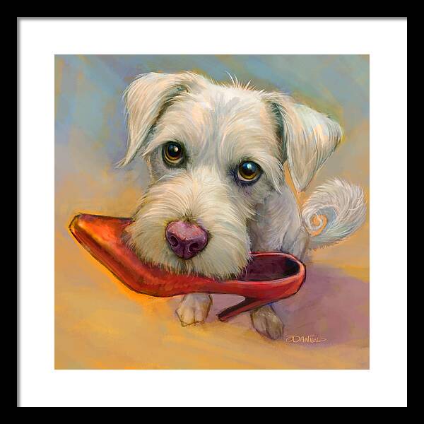 A Girls Best Friend - Framed Print