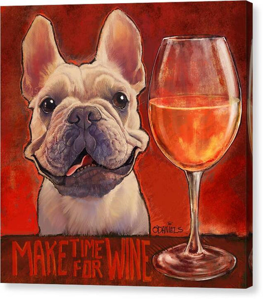 Make Time for Wine - Canvas Print