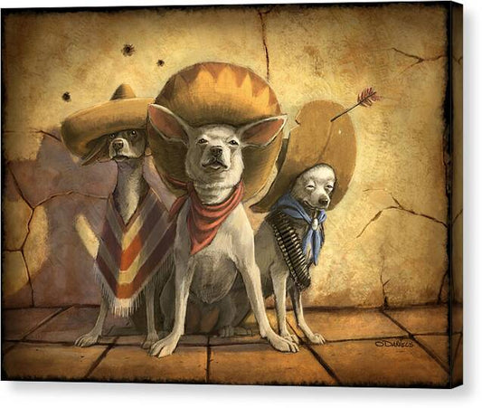 The Three Banditos - Canvas Print