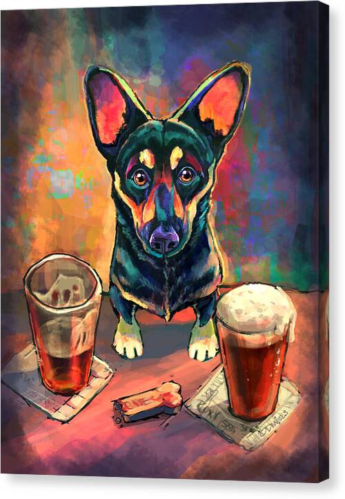 Yappy Hour - Canvas Print